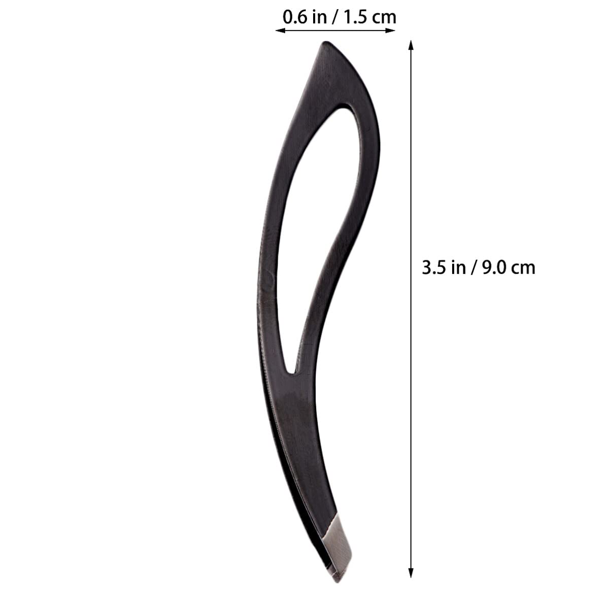 SHERCHPRY 2 Pack Stainless Steel Slant Tip Eyebrow Tweezers Eyebrow Clip Tool for Men and Women Precision Hair Removal for Brow Grooming and Facial Beauty and Personal Care SHERCHPRY