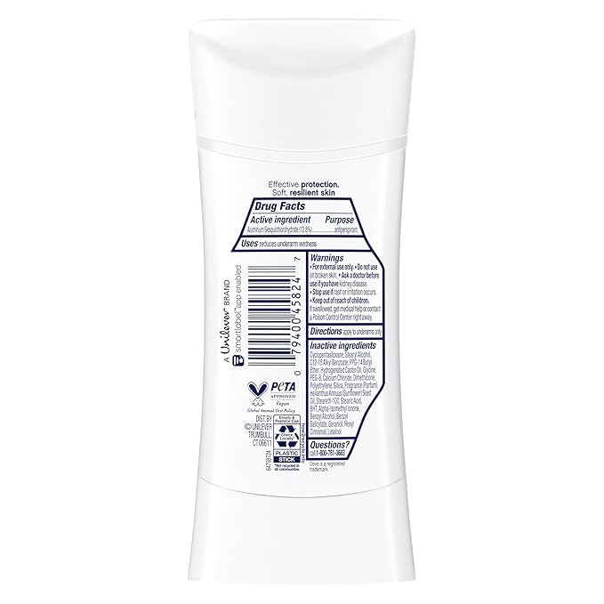 Dove Advanced Care Deodorant Stick Apple & White Tea with 72-hour Sweat & Odor Protection, 2.6 oz (Pack Of 3) Beauty and Personal Care Dove