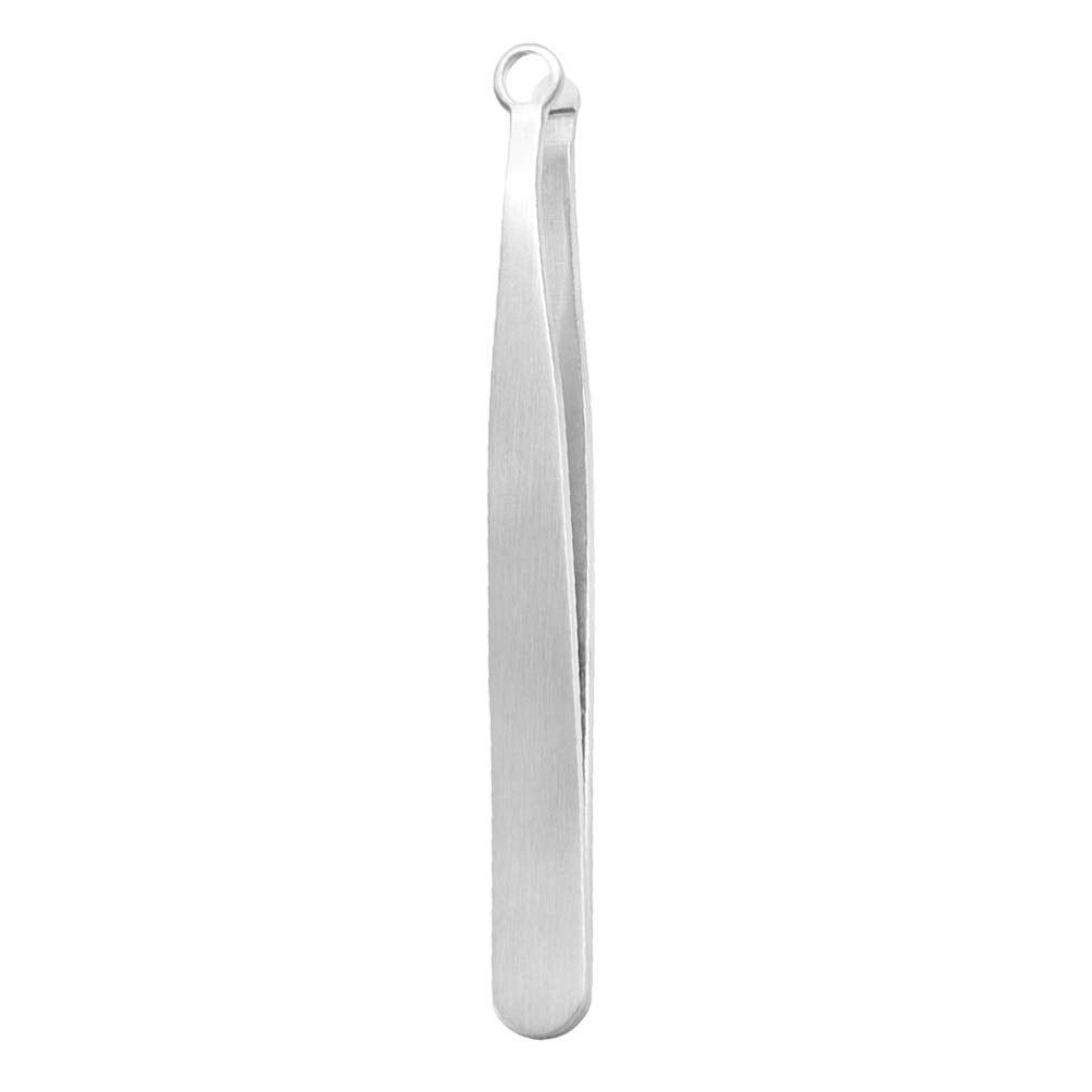 Precision Nose Hair Tweezer Stainless Steel Round Head Grooming Scissor Eyebrow Clippers Trimmer for Safely Trim Nose and Ears (Silver) Beauty and Personal Care EXCEART