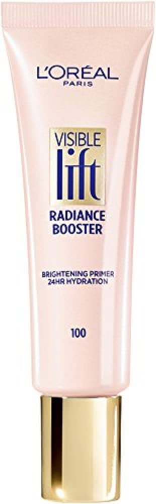 L'Oreal Paris Makeup Visible Lift Radiance Booster, skincare-based primer, 24hr hydration, instantly brightens, smoothes and evens skin, radiant