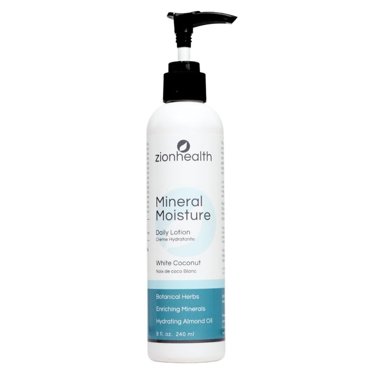 Zion Health Adama Minerals Moisture Intense Daily Lotion White Coconut - 8 Oz Beauty & Personal Care Zion Health