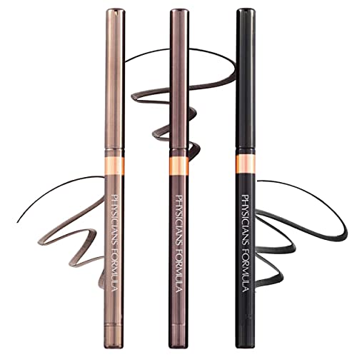 Physicians Formula Shimmer Eyeliner Pencil Set Of 3, Black, Dark Brown, Brown, Custom Eye Enhancing Eyeliner Trio, Dermatologist Approved Beauty & Personal Care Physicians Formula