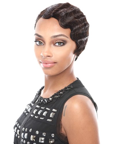 Janet Collection 100% Human Hair (Remy) Mommy Ii Wig (1B)