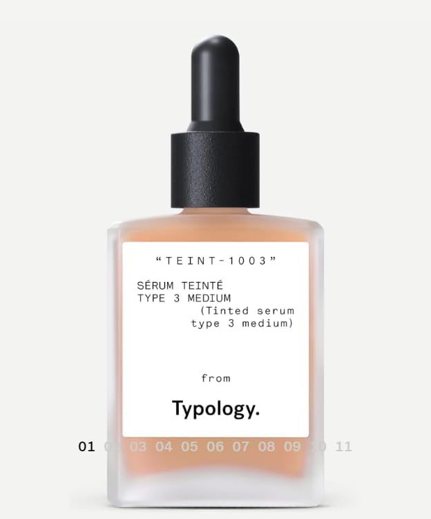 Typology Tinted Serum with Vitamin C, Squalane & Aloe Vera - Type 3 / Medium