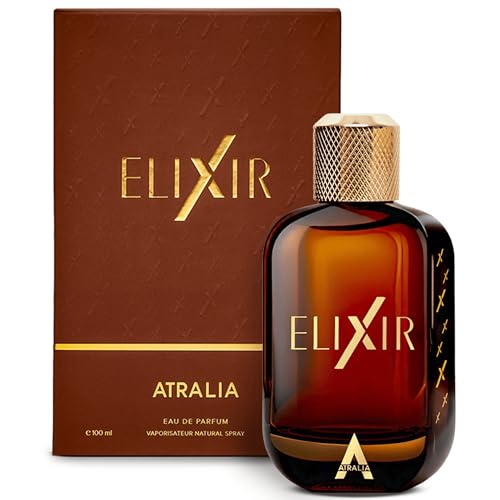 Atralia Elixir Eau de Parfum 100ML | Fresh Amber Woody Perfume for Men | Long Lasting Fragrance with Mint, Lavender, Bergamot, Amber & Vanilla Beauty & Personal Care Atralia