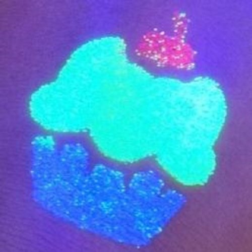 Neon Shimmer Glimmer Body Art Glitter for Children Temporary Tattoos (Neon Blue) Beauty & Personal Care Rubies