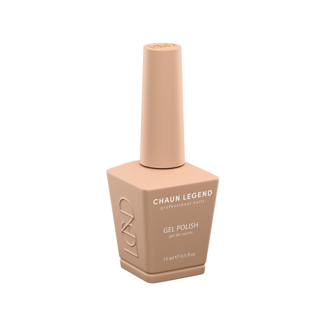 Chaun Legend Gel Nail Polish | Plush LG5192 (cool beige nude) | Soak Off UV LED Cure Gel Polish High Gloss 15ml