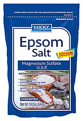 Lucky Super Soft Epsom Salt, 19.2 OZ, Unscented, 12 Count Beauty and Personal Care Lucky Super Soft
