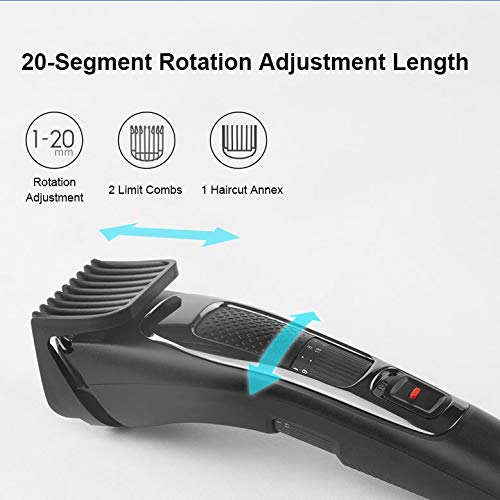 ZUIAI Men's Electric Hair Clipper Rechargeable Professional Hair Trimmer Hair Cutter for Men Adult Beauty and Personal Care ZUIAI