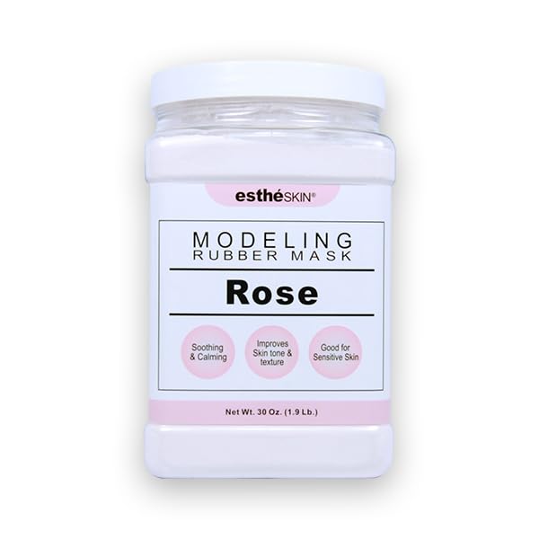 estheSKIN Peel Off Type Modeling Rubber Mask Powder Jar for Facial Skin Care Treatment (30oz) 850g, Measuring Spoon Included (30oz, 106.Rose) Beauty & Personal Care estheSKIN