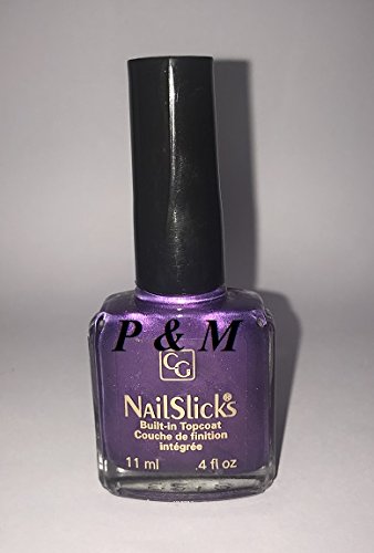 COVERGIRL NAILSLICKS Built-in TOP Coat Frost/GIVRE Nail Polish .4 OZ / 11 ML # 401 Royal Purple/Pourpre Royal