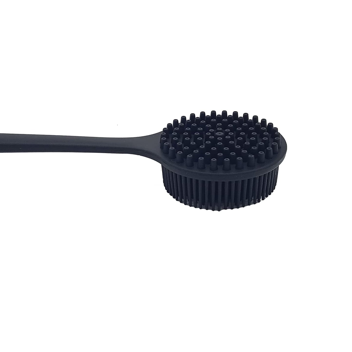 DNC Back Scrubber for Shower Soft Silicone Bath Body Brush with Long Handle (Black) Beauty & Personal Care DNC