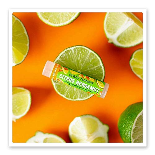 Crazy Rumors Citrus Bergamot Lip Balm. 100% Natural, Vegan, Plant-Based, Made in USA (1-Pack) Beauty and Personal Care Crazy Rumors