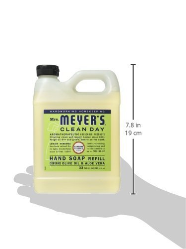 MRS. MEYER'S CLEAN DAY Liquid Hand Soap Refill Lemon Verbena, 33 Fl Oz (Pack of 2) Beauty & Personal Care Mrs. MEYER'S