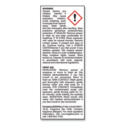 Big D 150 Granular Deodorant Moisture Absorbent, Lemon Fragrance, 16 oz (Pack of 12) - Absorbs accidental spills for easy clean-up - Ideal for use in Beauty and Personal Care Big D