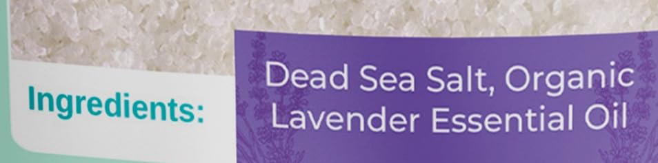 Natural Elephant Dead Sea Lavender Bath Salt Bathing and Foot Soak for Relaxing and Nourishing- 100% Pure with Organic Lavender Essential Oil - Medium Beauty and Personal Care Natural Elephant