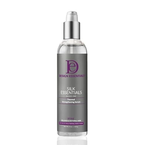 Design Essentials Silk Essentials Thermal Strengthening Serum, for Salon Perfect Weightless Thermal Styles, 4 FL Oz., Clear Beauty & Personal Care Design Essentials