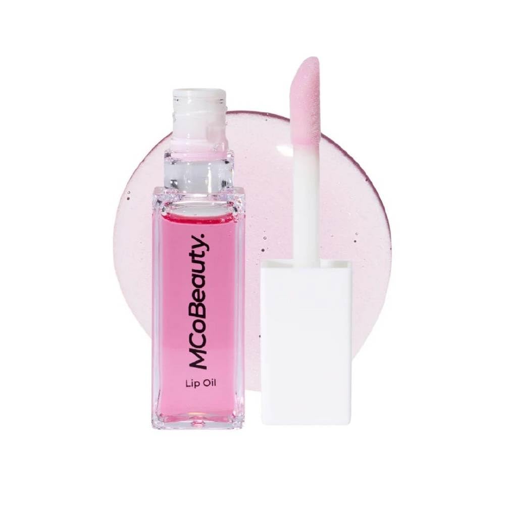 MCoBeauty Lip Oil Hydrating Treatment Tinted Lip Gloss - Sheer Rose Beauty and Personal Care MCoBeauty