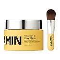 Gleamin Vitamin C Clay Mask for Dark Spots, Turmeric Clay Face Mask Skin Care, Deeply Cleanses & Refines Pores, Brightens Uneven Tone and Helps Beauty & Personal Care Gleamin