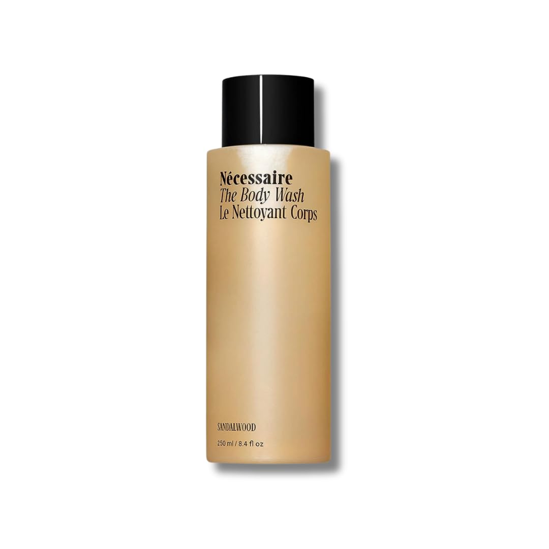 Nécessaire The Body Wash. Sandalwood. Multi-Vitamin Gel Cleanser. Nourish, Soften. Hypoallergenic. Dermatologist-Tested. No SLS/SLES. 250 ml / 8.4 fl Beauty & Personal Care Nécessaire