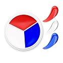 Red White Blue Face Body Paint - USA American Flag 3 Colors Makeup Face Painting Palette for America's Patriotic Events 4th of July, Independence Day Beauty & Personal Care GCCL