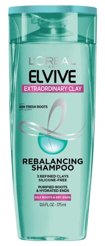 L’Oréal Paris Elvive Extraordinary Clay Rebalancing Shampoo, 12.6 fl; oz; (Packaging May Vary)