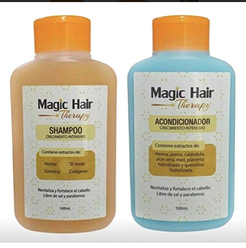 Magic Hair Therapy Shampoo, Acondicionador Crecimiento Intensivo y Tratamiento Capilar Restaurador Diurno Beauty & Personal Care Magic Hair Therapy