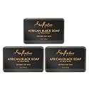 Shea Moisture African Black Soap With Shea Butter 8 oz (Pack of 3) Beauty & Personal Care Shea Moisture