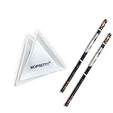 Crystal Pick up Tool Rhinestones Picker Pencil Nail Art Gem Wax Pen Yellow 2pcs + 3 Triangular plates Beauty & Personal Care MOPRETTY