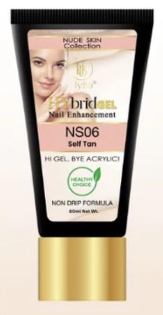 HyGEL Hybrid Nail Gel, Nude Skin Collection SINGLES, 60ml (Self Tan, NS06)
