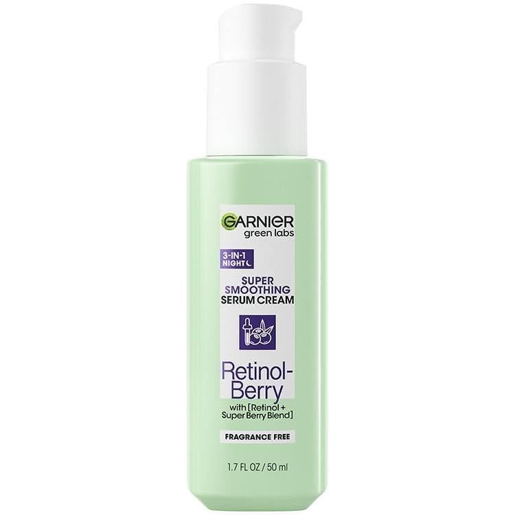 GarnierGreen Labs 3-in-1 SUPER SMOOTHING SERUM Cream, Retinol Berry 1.7 fl oz Beauty & Personal Care Garnier