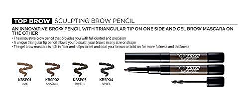 Kiss New York Sculpting Brow Pencil (Brunette) Beauty & Personal Care KISS NEW YORK