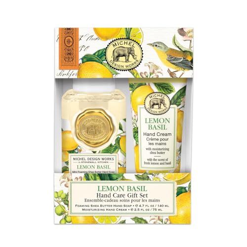 Michel Design Works Lemon Basil Hand Care Gift Set Beauty and Personal Care Michel Design Works