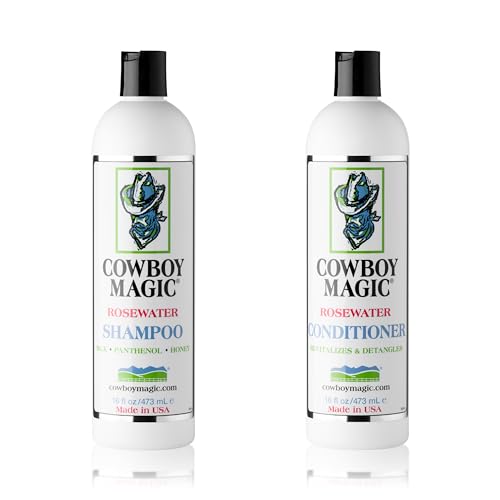 Cowboy Magic Rosewater Shampoo + Conditioner 16 Ounce Each Beauty & Personal Care Cowboy Magic