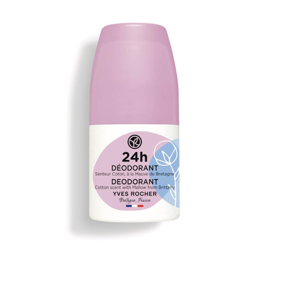 Yves Rocher Roll-on Deodorant 24 Hours Protection Cotton and Mallow for Women - 50 ml. / 1.7 fl.oz.… Beauty and Personal Care Yves Rocher