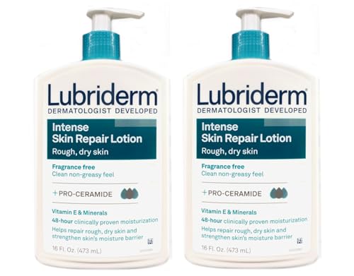 Lubriderm Intense Skin Repair Body Lotion, 16-Ounce Pump Bottles (Pack of 2) Beauty & Personal Care Lubriderm