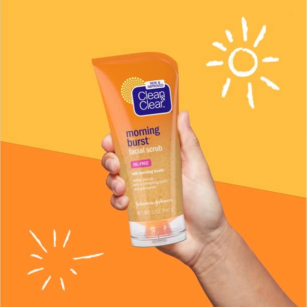 Clean & Clear Morning Burst Facial Scrub For All Skin Types,5 Fl Oz (Pack of 2) Beauty & Personal Care Clean & Clear