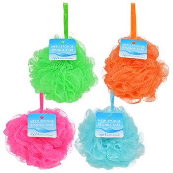 Bath Shower Sponge Loofahs (60g/pcs) Mesh Pouf Shower Ball, Mesh Bath and Shower Sponge (Pack of 3)(Colors May Vary) Beauty and Personal Care Mesh Loufah Bath Brush Shower Sponge