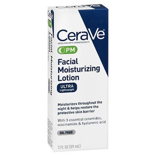 CeraVe Facial Moisturizing Lotion PM Ultra Lightweight 3 oz (Packs of 2) Beauty & Personal Care CeraVe
