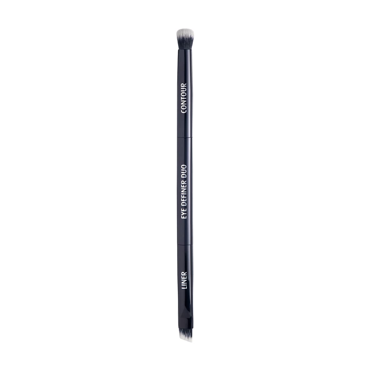Lune+Aster Eye Definer Duo Brush | Dual-Ended Eye Makeup Brush To Apply Eyeliner, Blend Eyeshadow. Made with Alumium Handle, Vegan Bristles. Beauty & Personal Care Lune+Aster