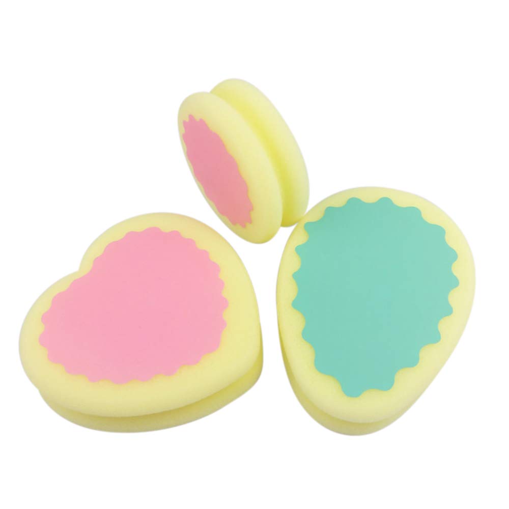 Tomvorks Painless Hair Removal Effective Remove Tool for Smooth Skin Pink Green Sponge for Face Hair Remover (water drop) Beauty and Personal Care tomvorks
