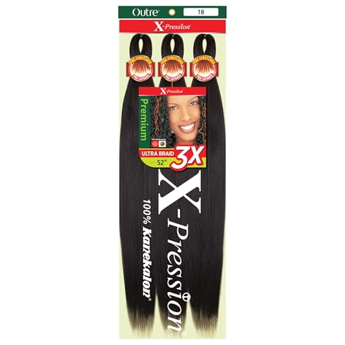 Outre X-Pression Braid - Pre Stretched Braid 52" 3X (5 Pack, M4/27/30)