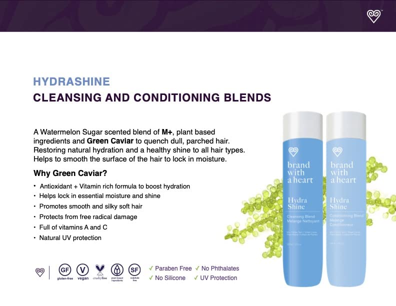 Brand With a Heart Hydrashine Cleansing Blend Beauty & Personal Care Brand With a Heart
