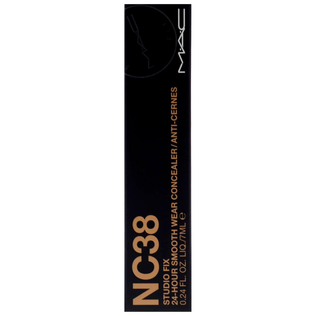 Studio Fix 24-Hour Smooth Wear Concealer - NC38 by MAC for Women - 0.24 oz Concealer