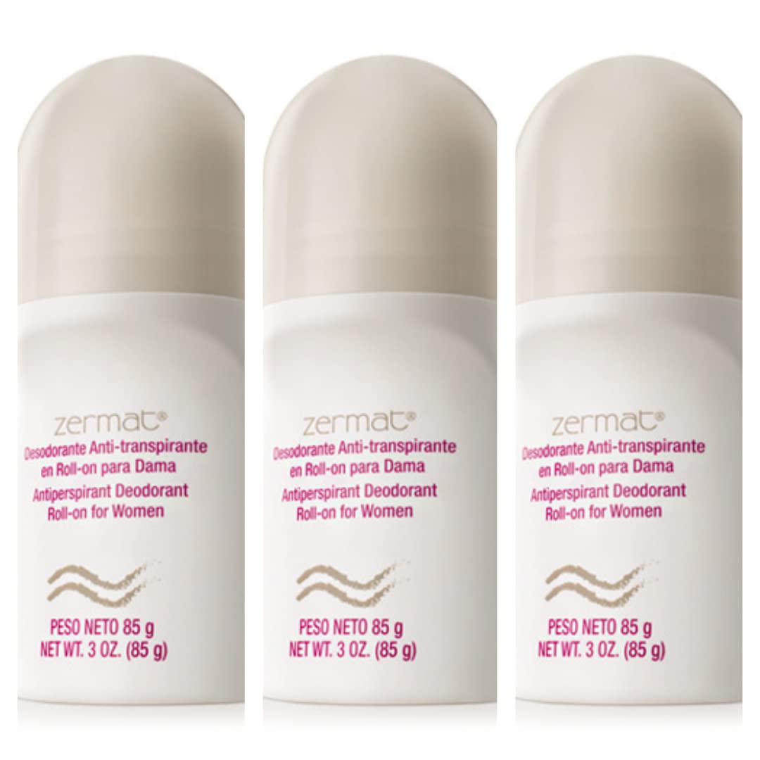 ZERMAT DISTINZION TAMARA ANTIPERSPIRANT DEODORANT ROLL ON FOR WOMEN. SET OF 3 Beauty and Personal Care Zermat