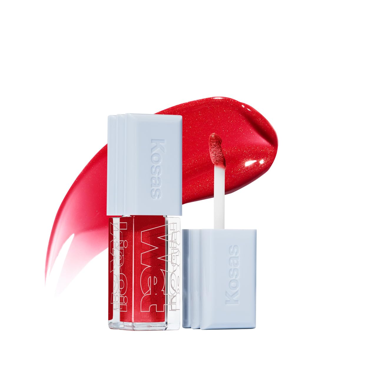 Kosas Wet Lip Oil Gloss - Hydrating Lip Plumping Treatment with Hyaluronic Acid & Peptides, (Jaws) Beauty & Personal Care Kosas