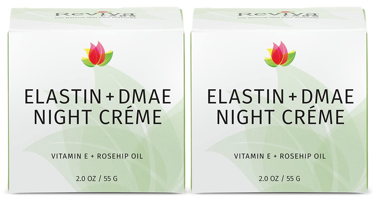REVIVA LABS - Elastin + DMAE Night Créme 2PK (2.oz) Beauty & Personal Care Reviva Labs