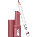 MAKEUP BY MARIO Rosewood Glow Lip Kit - Mini MoistureGlow Plumping Lip Serum & Ultra Suede Sculpting Lip Pencil, Rich Mauve - Hydrating Plumping Lip Beauty & Personal Care BY MARIO