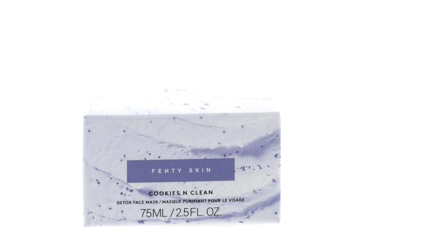 Fenty Skin Cookies N Clean Whipped Clay Pore Detox Face Mask with Salicylic Acid + Charcoal 2.5 oz/ 75 mL Beauty & Personal Care Fenty Skin
