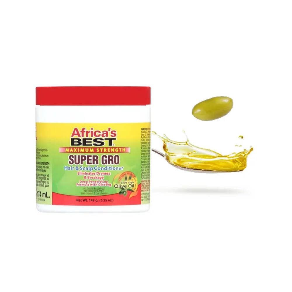 Africa's Best Maximum Strength Super Gro Hair & Scalp Conditioner, 5.25 oz Beauty & Personal Care Africa's Best